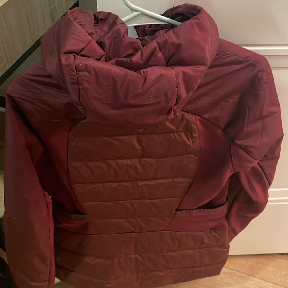Lululemon Burgundy Down Jacket